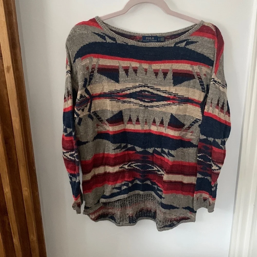 Polo Ralph Lauren Southwestern Pullover Sweater. Size S